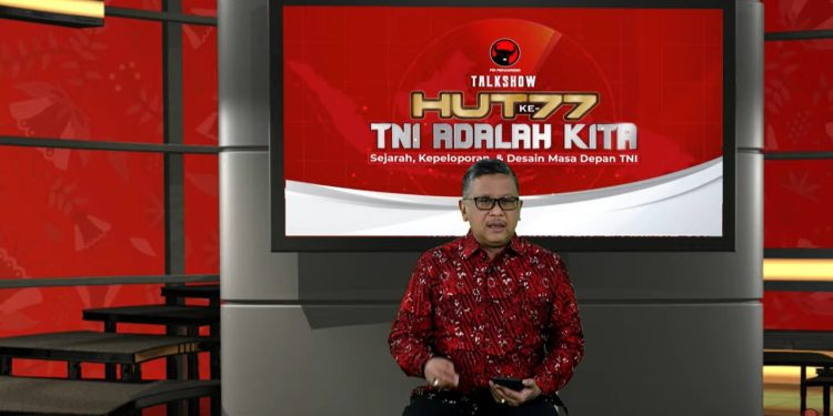 PDI Perjuangan Rayakan HUT Ke-77 TNI secara Sederhana