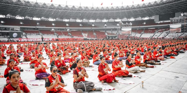 Begini Pesan Penting Megawati Soekarnoputri kepada Satgas dan Penari Kecak